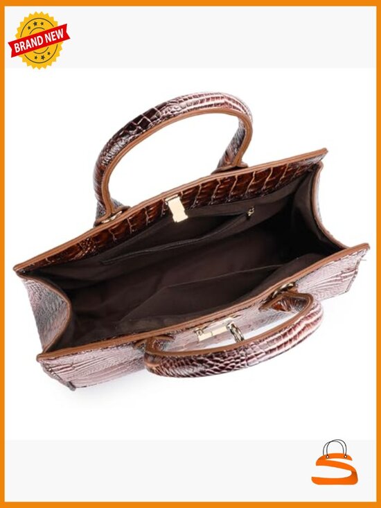 Large Capacity Leather Backpack Tote, Crossbody Handbag for Work Travel main image 6
